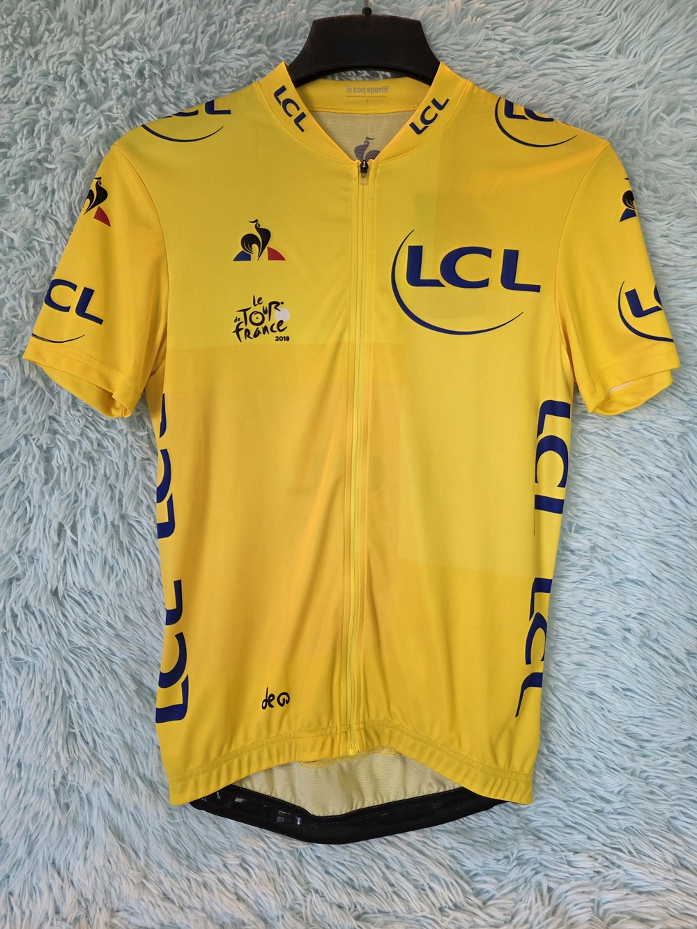 Le Coq Sportif Replica Tour de France Yellow LCL Cycling Jersey‎ S NWT